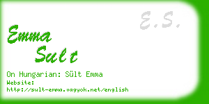 emma sult business card
